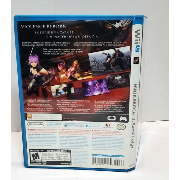 Ninja Gaiden 3 Razor’s Edge Wii U 2012 Complete Manual Tested Nintendo - Picture 12 of 15
